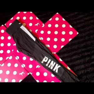VS Pink Mesh Yoga Legging